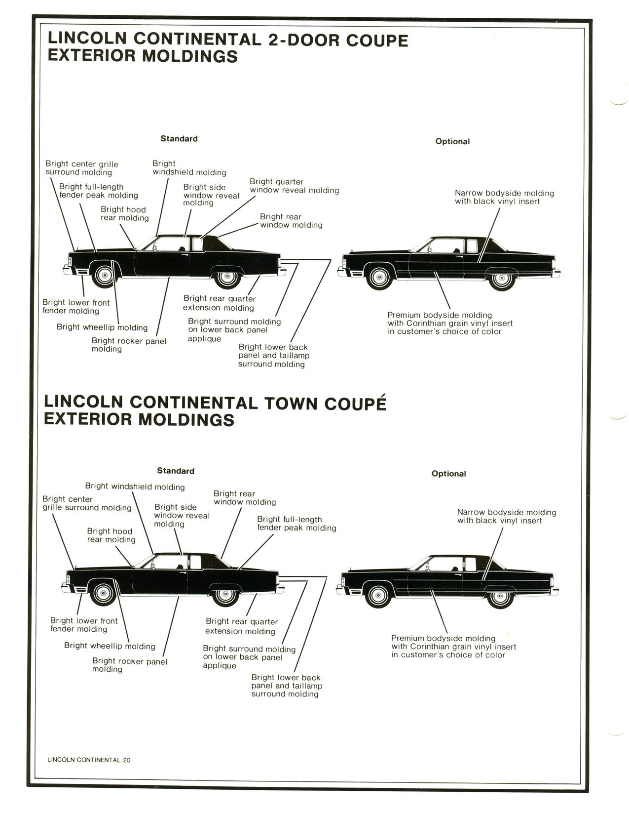 1977 Lincoln Continental Mark V Product Facts Book Page 29